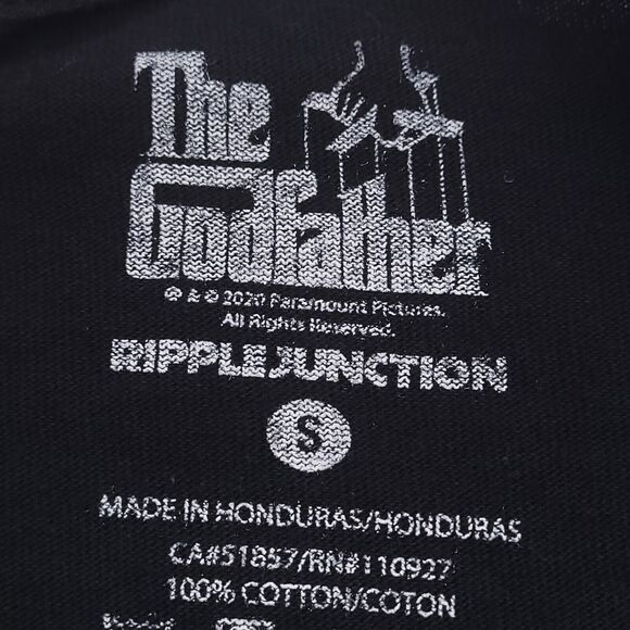 Ripple Junction The Godfather Graphic Short Sleeve T-Shirt Mens Size S Black - Picture 3 of 7